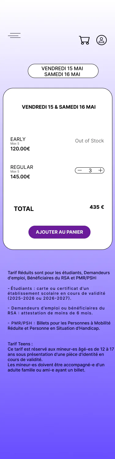 Pass 2 jours - sélection - wireframe J-Rock Soundwave Festival